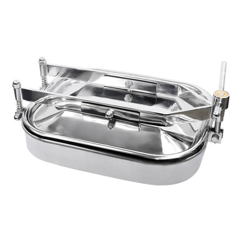 Stainless Steel Square Tank Manway 1 不锈钢方形水箱人字形