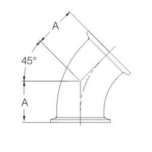 ASMEBPE45度Triccamp Elbow
